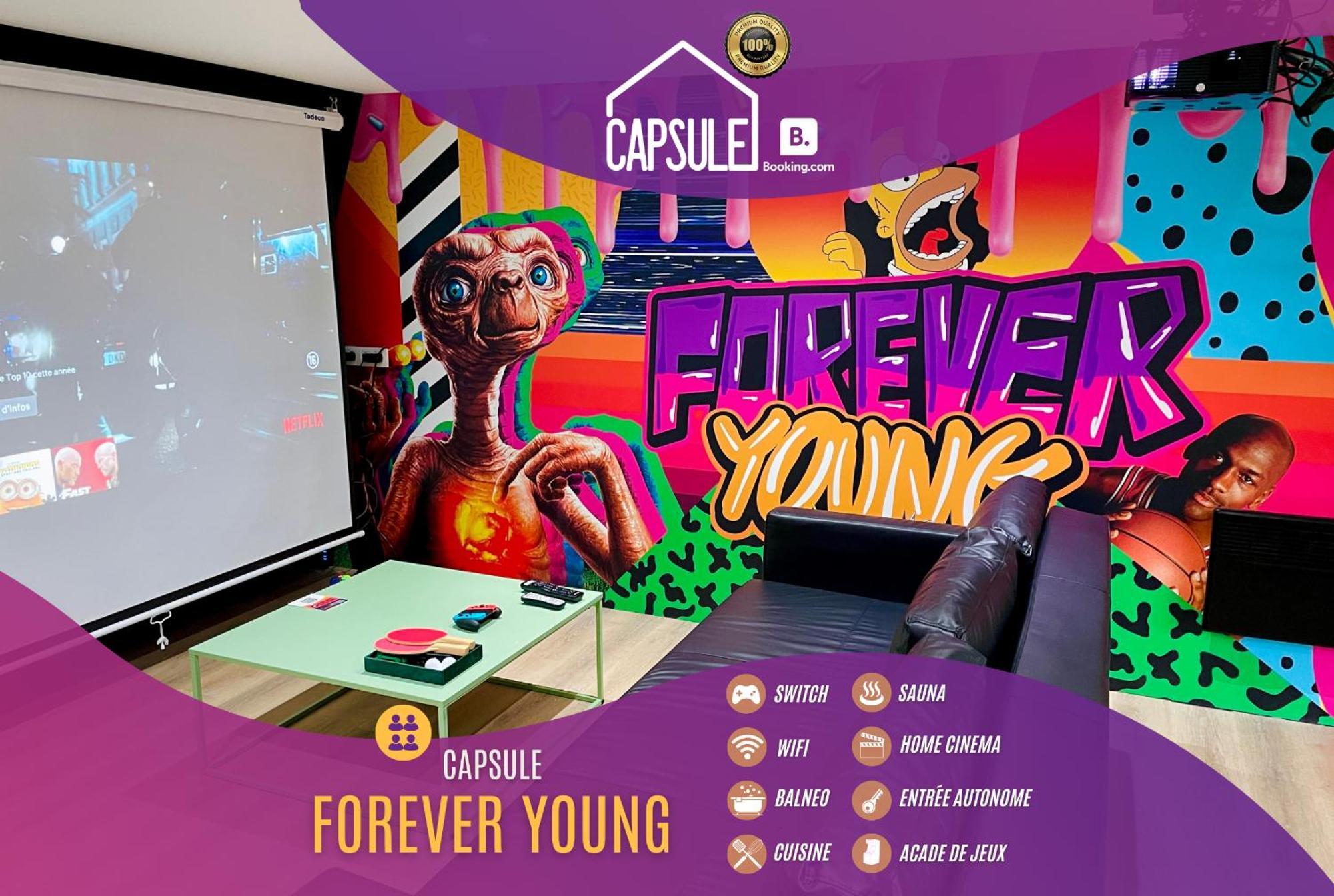 Capsule Forever Young: Entertainment Hub with Jacuzzi & Sauna Hastiere-par-dela Exterior photo